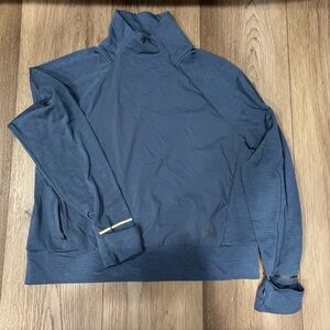 REI Blue High-Collar Pullover